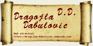 Dragojla Dabulović vizit kartica